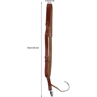 Kamera-Schultergurt, Leder, verbreitert, Vintage-Stil, für digitale Spiegelreflexkameras, Braun