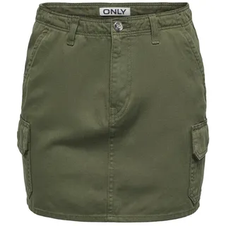 ONLY Damen Onlmalfy Lif E Short Cargo Skirt Pnt, Kalamata, S