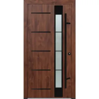 FM Türen AS68 Modell 65 1100 x2100 Nussbaum Rechts Innen Beschläge Set 01