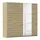 Schwebetürenschrank Kronach 218 x 210 x 59 cm Beige/Braun