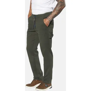 Schlupfhose JAN VANDERSTORM "Schlupfhose HELBERG", Herren, Gr. 64, N-Gr, grün (oliv), Obermaterial: 98% Baumwolle CO. 2% Elasthan EL., Hosen Schlupfhose