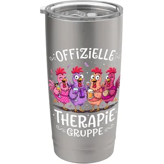 Offizielle Therapie Gruppe Hühner Doppelwandiger Edelstahl-Thermobecher