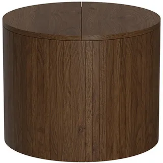 Vicco Couchtisch Tavilo Walnuss 48 x 48 cm , Holzwerkstoff , Rund , 48x38x48 cm , Wohnzimmer, Wohnzimmertische, Couchtische