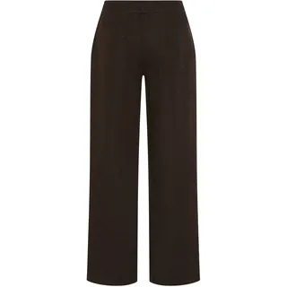 MAC CHIARA BELT Leinenhose Weit Braun 38 30