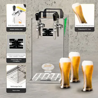 Zapfanlage - Kontakt 40 Bierzapfanlage 2-leitig Trockenkühler, Durchlaufkühler 50 Liter/h, Green Line