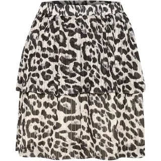 Kaffe Miniröcke Damen Animalprint Schwarz/Weiß 40
