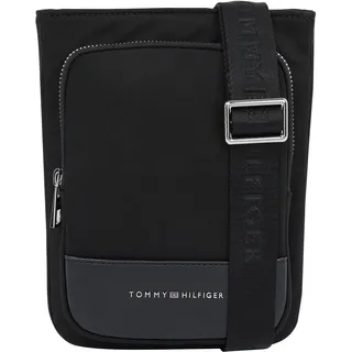 Tommy Hilfiger Herren Crossbody Bag Tasche Business Nylon Mini Crossover Elegant, Schwarz (Black), Einheitsgröße