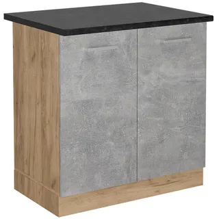 Vicco Spülenschrank R-Line 80 x 81,6 x 60 cm Grau