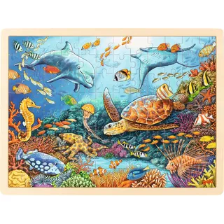 GoKi 57432 - Einlegepuzzle Great Barrier Reef