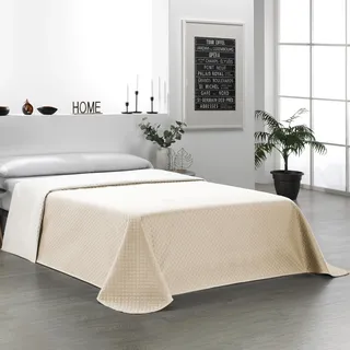 Martina Home Tagesdecke, wendbar, Beige, Leinen
