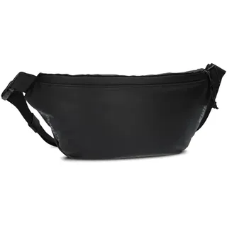 Zwei Unisex Bauchtasche Cargo CAH55 Gürteltasche 2 Liter (34 x 15 cm) wasserfestes, strapazierfähiges Hydroflex, Damen Herren Crossbody Bag mit verstellbarem Gurt mit Klickverschluss (Black)