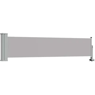 vidaXL Ausziehbare Seitenmarkise 60×300 cm Grau - Grau