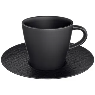 Villeroy & Boch Espressotasse mit Untertasse 0,06 l Schwarz 2 St.