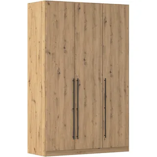 Rauch Kleiderschrank »Drehtürenschrank Schrank Garderobe Wäscheschrank Schlafzimmer AVOLA« in 3 verschiedenen Ausstattungen BASIC/CLASSIC/PREMIUM, mit hochwertigen Stangengriffen in Schwarz aus Metall MADE IN GERMANY, braun