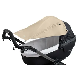 Altabebe ( AL7012-03 ) Universal Sonnensegel mit seitlichen Sonnenschutz UV Schutz 50+ für Kinderwagen Babywanne - reißfester Baby Sonnenschutz zum aufrollen - Farbe: beige