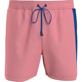 Tommy Jeans Medium Side Tape Badeshorts - Tickled Pink - S