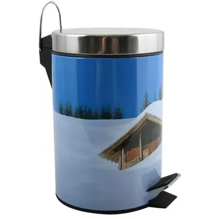 MSV Kosmetikeimer Cottage Mülleimer Treteimer Abfalleimer - 3 Liter – mit herausnehmbaren Inneneimer