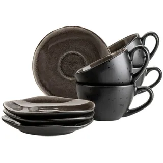 Mäser Niara Organic Tassenset 8-tlg. schwarz