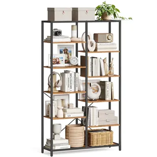 VASAGLE Bücherregal 5 Ebenen 80 x 30 x 180 cm Braun