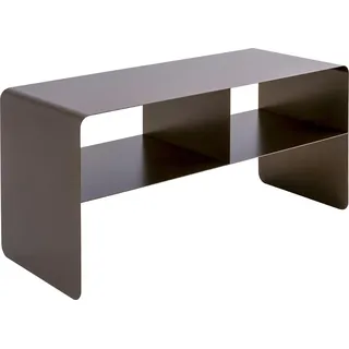 Kare Design Lowboard Lounge M, Bronze, 90x37x44 cm, TV-Schrank, Sideboard, minimalistisches Design, 2 Fächer, Stahl, Industrial, Modern, Wohnzimmer