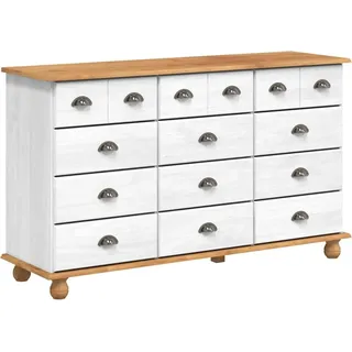 Schubladenkommode mit Schubladen ASKIM Weiß 79 x 40 x 133,5 cm - Weiß