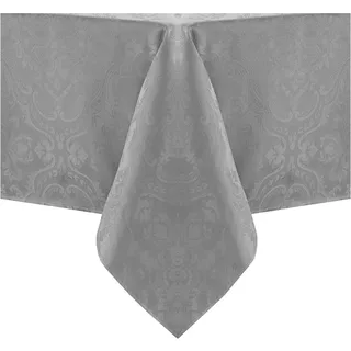 Elrene Damast-Tischdecke Caiden Elegance 120 x 60 cm Silber