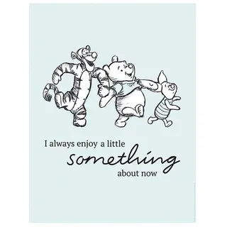 Komar Bild »Winnie the Pooh Little Something« Disney 1 Stk. tlg. Wandbild zur Dekoration im Kinderzimmer - ohne Rahmen, grün
