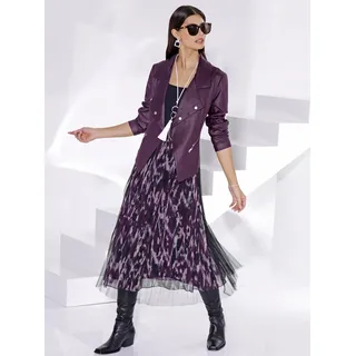 None Lederimitat-Blazer »Lederimitat-Blazer«, lila