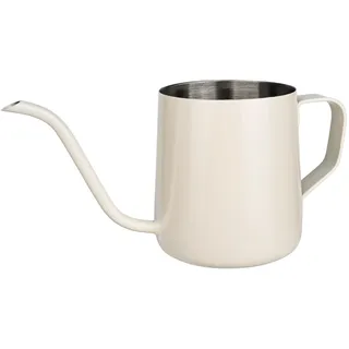 YHNDECO 250ML Weiß Gießkanne Klein Zimmerpflanzen, Mini Gießkanne, Edelstahl Langer Auslauf Giesskanne, Garten Gießkanne für Zimmerpflanzen Sukkulenten
