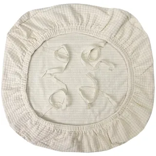 FYTXSZ Stuhlbezug für Bürostuhl Sitzfläche, Elastischer Bezug für Schreibtischstuhl, Stretch Stuhlhusse Abnehmbar Waschbar Schutz vor Staub und Kratzern (Beige)