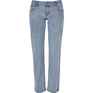 URBAN CLASSICS Damen Hose Low Waist Blau 34