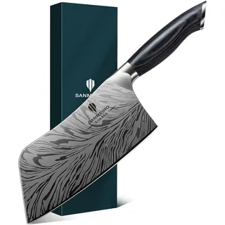 sanmeiho Küchenmesser 18 cm Ergonomischer Pakkaholzgriff