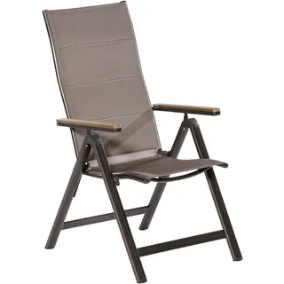 Merxx Klappsessel Trivero 58 x 113 x 112 cm diamantbraun