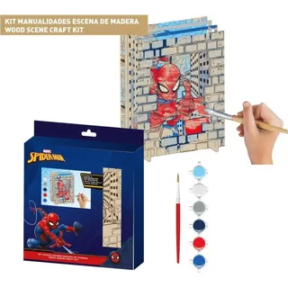 Spiderman Holzbild zum Bemalen DIY Wanddeko Marvel