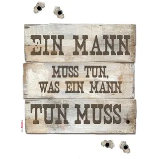 KOMAR »Ein Mann muss ... - Größe 50 x 70 cm braun