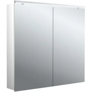 emco flat 2 classic LED-Lichtspiegelschrank mit Aufsatzleuchte, 2 Türen, 800x711x113mm, 979706503