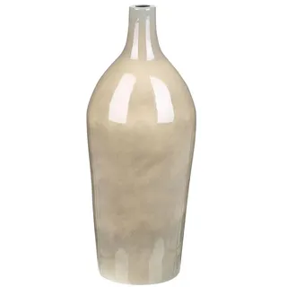 Beliani Blumenvase, beige Stein, Mode, 47 cm, Dekoration, Vasen, Keramikvasen