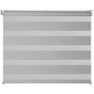 MYDECO Doppelrollo JUST, grau - 80 x 160 cm
