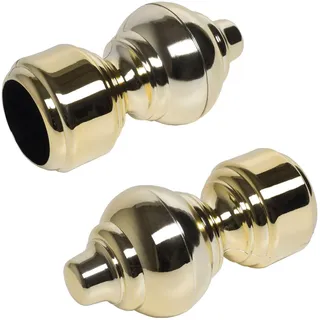 Liedeco Gardinenstangen-Endstück für Gardinenstange Ø 28 mm, grau