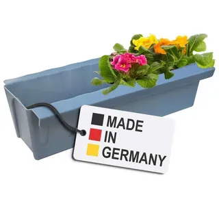 Europaletten Blumenkasten Grau Pflanzkasten zum an- & Einhängen Blumentopf