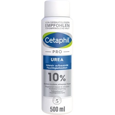 CETAPHIL PRO Urea 10% Intensiv aufbauende Feuchtigkeitslotion, 500ml, Für extrem trockene, schuppige Haut am Körper, Regeneriert intensiv & reduziert Trockenheit langfristig, Mit Lipiden und 10% Urea