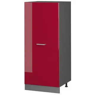 Vicco Hochschrank R-Line 60 x 143 x 57 cm Rot Hochglanz