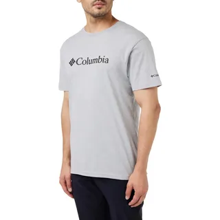 Columbia CSC Basic Logo Short Sleeve Kurzarm Outdoor Wanderhemd für Herren Columbia Grey Heather