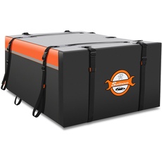 Sailnovo Auto Dachbox 15 Kubikfuß Wasserdicht Dachtasche für Autos mit/ohne Gepäckträger, Faltbar Dachgepäckträger Tasche Dachbox Gepäckbox