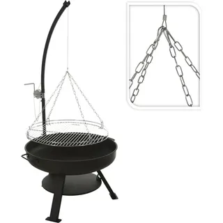 ProGarden Feuerschale mit Grill VAGGAN 60 cm