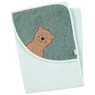 Sterntaler Sterntaler® Kapuzenhandtuch »Kapuzenbadetuch 80x80 cm BÄR Ben«, grün