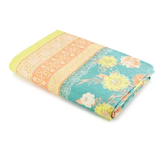 BASSETTI POSILLIPO Tagesdecke aus 100% Baumwolle in der Farbe Grün V1, Maße: 180x255 cm - 9328444