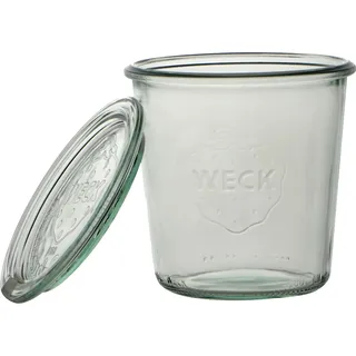 Weck Sturzglas 290ml 6er-Set Deckel, Glas, Transparent, 6 x 290 ml
