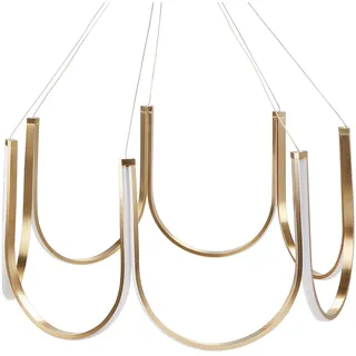Beliani Kronleuchter 1-flg. 75 cm Gold/Aluminium