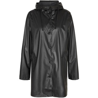 NOISY MAY Damen NMSKY L/S A-LINE Raincoat NOOS Regenmantel, Black, m